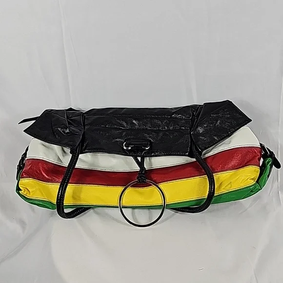 Colorful Striped Leather Bag - Picture 6 of 9